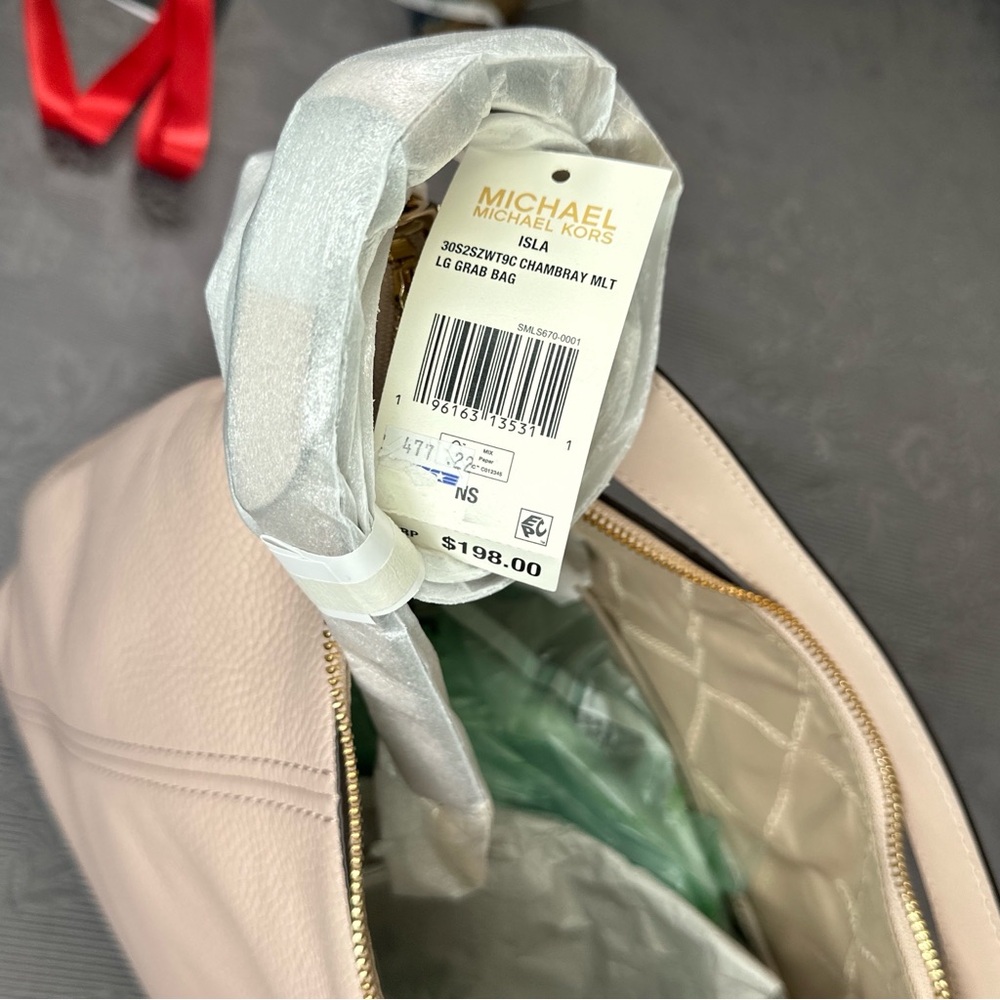 MICHAEL KORS Sienna Soft Pink Pebbled Leather Large Convertible Shoulder/Hobo - Picture 12 of 14